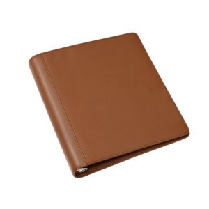 Open 3 Ring Leather Binder