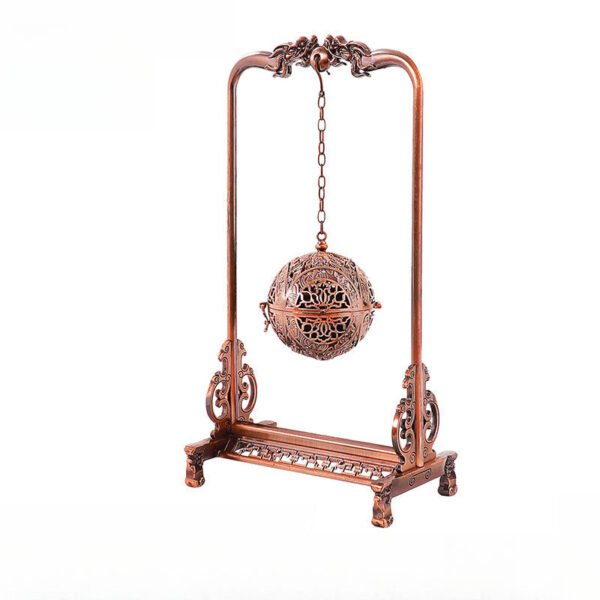Vintage Copper Incense Sphere - Hollowed Aromatic Ball for Aromatherapy & Home Decor