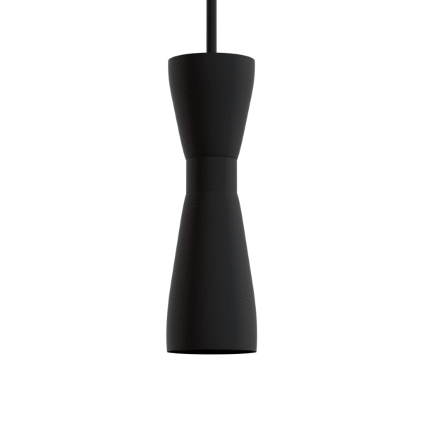 Hunter Zola Flat Matte Black 1 Light Pendant Ceiling Light Fixture - Jasmine Roth Collection