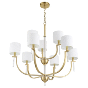 Craftmade Fortuna 9 Light Chandelier in Satin Brass - 58229-SB