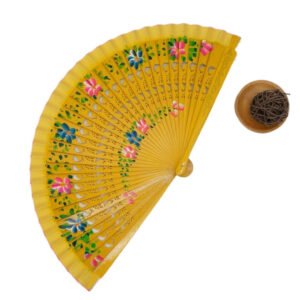Elegant Spanish Plain Folding Fan - Wooden Dance Performance Prop