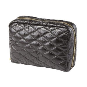 Quilted Cosmetics Travel Pouch