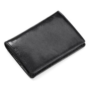 Glazed Leather Biz Card Wallet