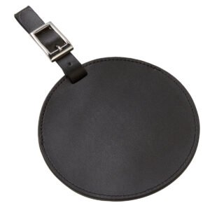 Color Circle Leather Luggage Tag