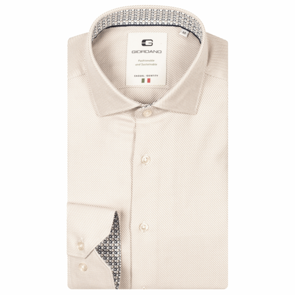 Giordano Modern Fit Diagonal Pattern L/S