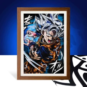 LED Anime 3D Night Light Box 45x33 cm Dragon Ball Z & for One Piece Luxury Handicraft Paper Crafts Gift Collection