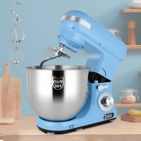 Small Kitchen Home Stand Mixer 600W 6QT Cake Dough Food Mixer