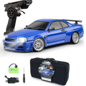 LD1899 Remote Control Car With Led Light 1/18 Rear Wheel Drive GTR Drift Truck 2.4G Racing Vehicles Models Toys for Children