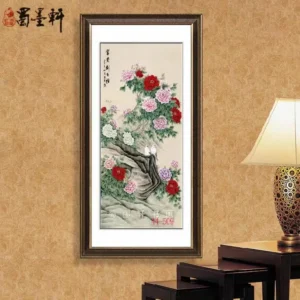 China Intangible Cultural Heritage Yongchun Paper Weaving Painting Handmade Painting for Collection and Home Decor
