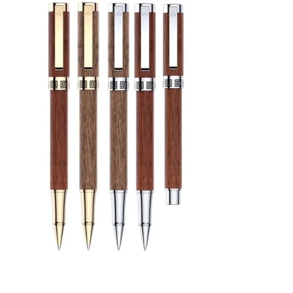 High-end Wood Roller Pen Chrome or Gold Trims Wood Body Rollerball New Luxury High End Pen