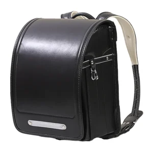 2024 Customized Logo Japanese Children's Lightening Waterproof and Wear Resistant Pu Black Schoolbags for Primary Students