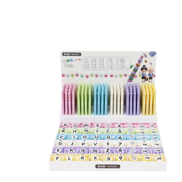 Can Spell Letters Color Pen Set Create Your Own Personalized Pen  DIY Letter Your Name Ballpoint Pen