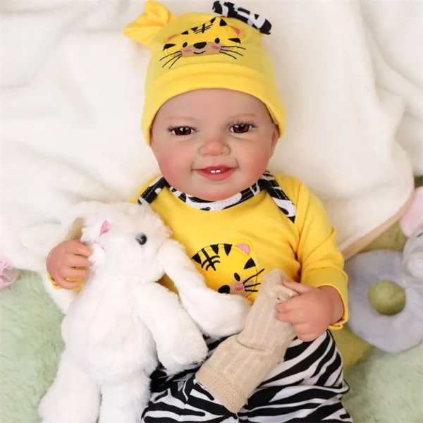 Babeside Leen Authentic 20'' Multifunctional Fashion Doll for Newborn Girls Soft Toy Model with Heartbeat Sound and Cloth Torso
