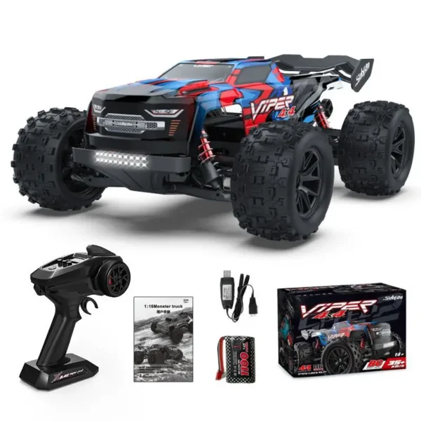 S909 S910 Full Scale Remote Control Car 1/16 All-terrain Off-road Four-wheel Drive Speed Regulating High Speed Big Wheel Car