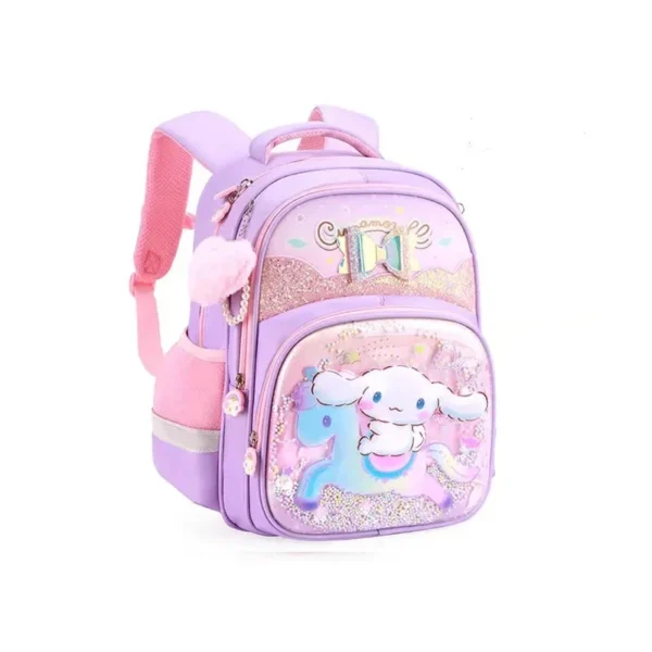 DOULUO Sanrioo Fashion Pink Cartoon Girls School Bags Large Capacity Foldable Backpacks Cute Primary School Kid Schoolbag