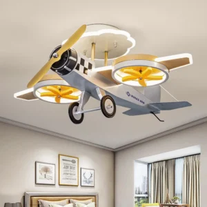 Home Decor Light Luxury Airplane Ceiling Lights Children Bedroom Home Accessories Living Room Furniture Room Decoration Gifts