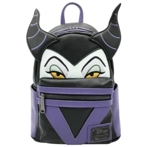 Maleficent Lounge Fly Mini Backpack for Kids Men and Women PU Leather Waterproof Schoolbag