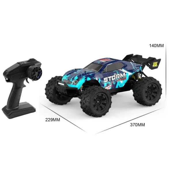 JSI MT14R 14 RC Car High-Speed 80km/h 4WD Remote Control Truck Quality Assembly Toys with USB Cable Included
