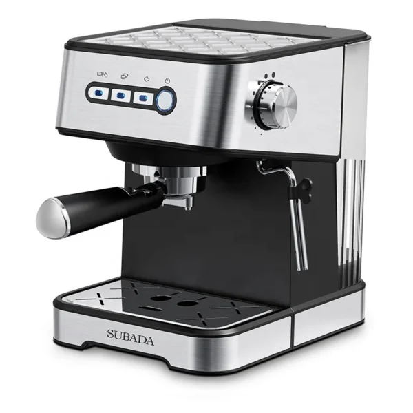 Home Appliances Espresso Coffee Maker Machine 20Bar Pressure Pump with Milk Frother Wand Latte Cappuccino Maker for Home