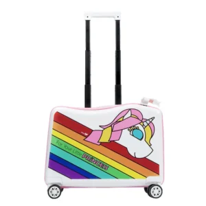 NOHOO Waterproof Designer Wholesale Children Cute Cartoon Luggage Student Trolley School Bags With Wheels for Kids