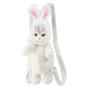 Dropshipping Gift Novelty Gifts Simulated Plush Toys Pet Rabbit Macho Backpack Girlfriend Best Friend Simulation Doll