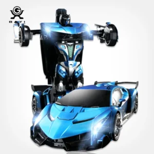 1:10 Christmas Children's Gesture Induction Remote Control Car Transforming Robot One Button Transformation Rc Toy Car Robots