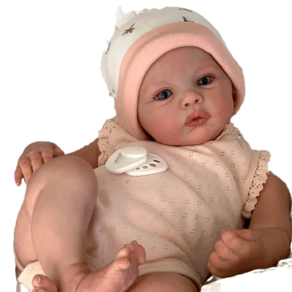 18inches Lifelike Soft Silicone Vinyl Doll 48cm Cloth Body Newborn Baby Boy Girl Reborn Dolls for Kids Gift