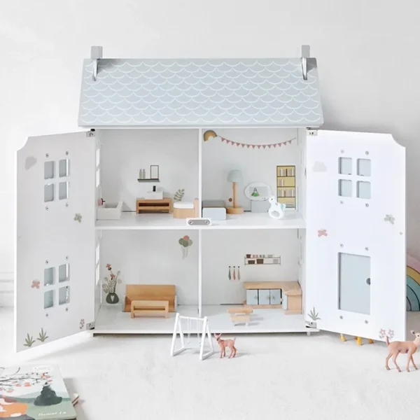 Children Toy Wooden DIY House Dream House Dollhouse