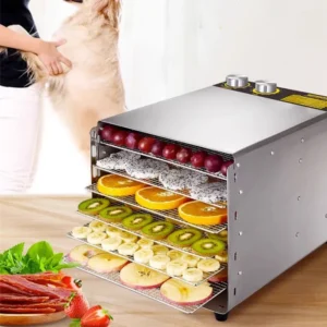 Household Vegetable and Fruit Small Home Fruit Drying Machine Food Double Knob 6 Layer Food Dehydrator