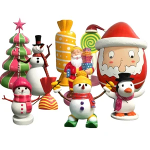 New Arrive Outdoor Park Shopping Mall Cheap Price Decoration Large Santa Claus Statue Christmas Decoration Sculpture Pop Art