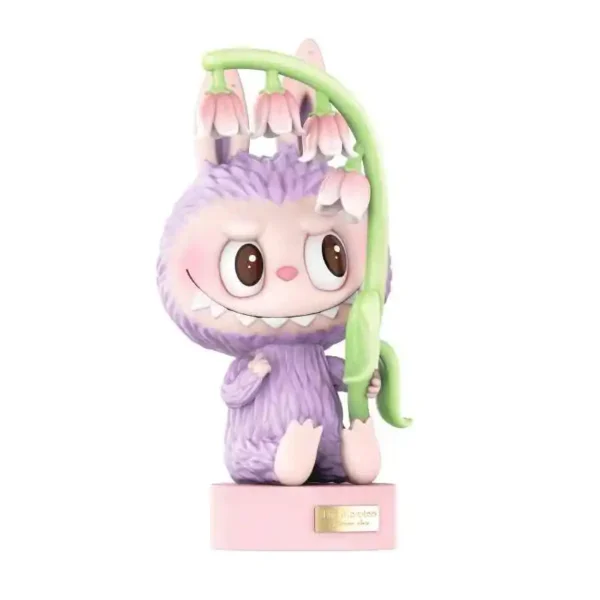 POPMART Bubble Mart LABUBU Wind Chime Flower Doll Light Trendy Desktop Ornament Birthday Creative Gift