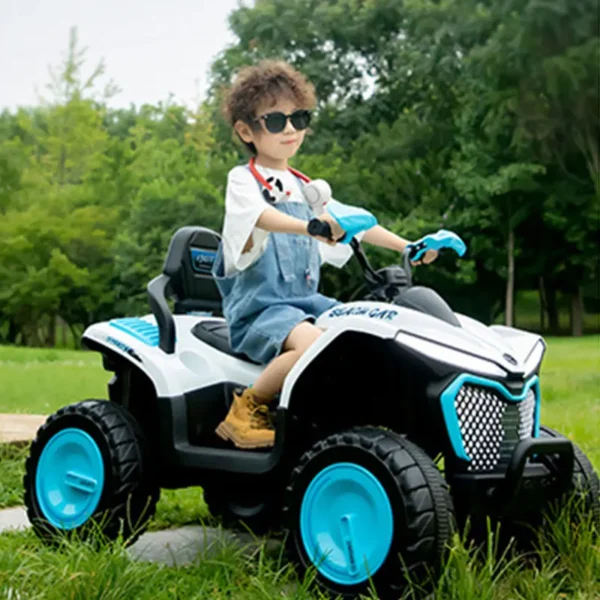 Children's Double Seat Electric Car Baby Four-Wheel Off-Road Vehicle with Remote Control Made of Plastic CE Certified
