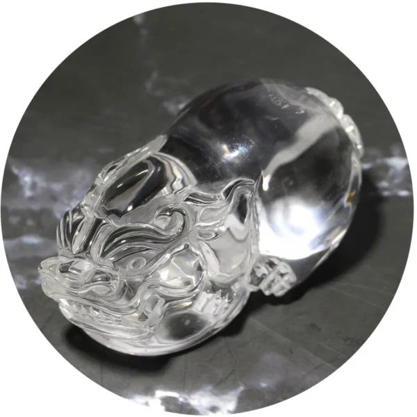 High Quality Natural Clear Quartz Crystal Carving Fengshui Money PiXiu