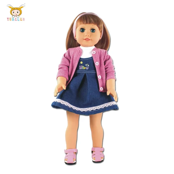 Tusalmo Wholesale Plastic Cute Lifelike Handmade Playing Girl Toys Doll
