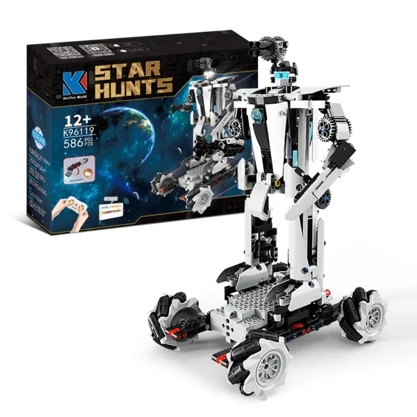 586 Pcs  Rc Toys Building Block Sets Dual Control StemToy Robots Program Robotic Switch Mobile Phone Control App Toy for Boys