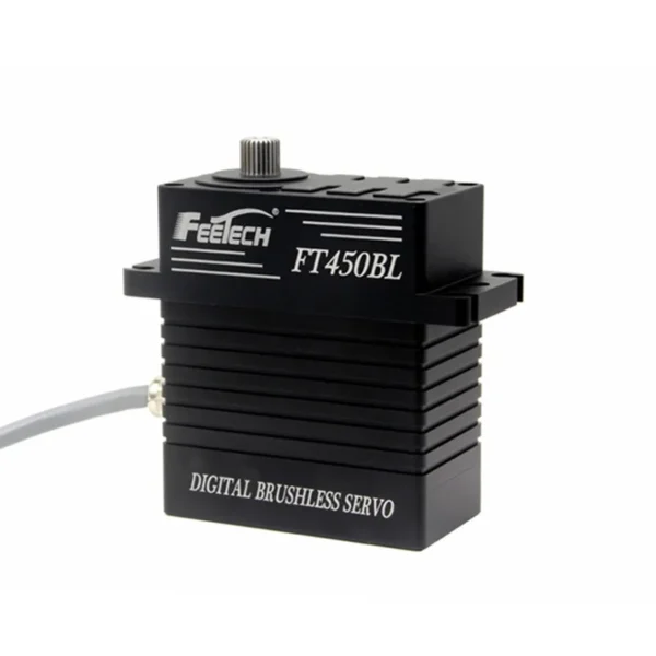 Feetech FT450BL 24V 850g CNC Digital Brushless PWM High Torque Industry Servo Steel Gear 180 Angle 450Kg.cm for DIY Toys