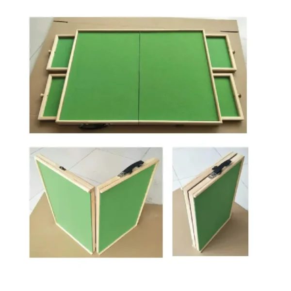 Folding 1000 1500 Pieces Wooden Puzzle Board Fold-in-Half Portable Wooden Puzzle Table Easy to Carry