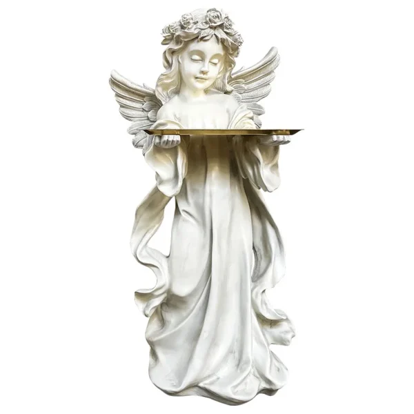 Custom Creative Sculpture Resin Craft Porch End Table Shelving 1m Maiden Large Tray Floor Decoration
