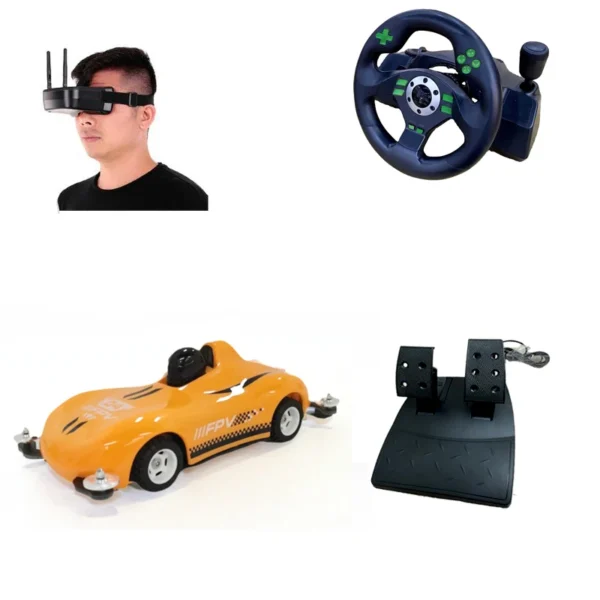 Simulator Racing VR Games Virtual Reality 5.8G FPV HD Camera RC Cars POV of Driving Remote Controlled Car with Goggle Headsets