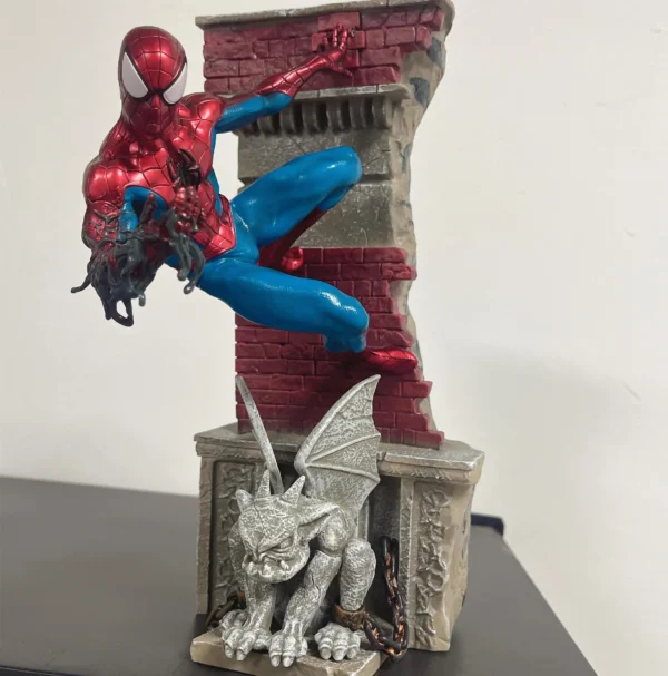 Marvels Heroes Expeditions Spiderman Model Statue Ornament Action Figures for Gift