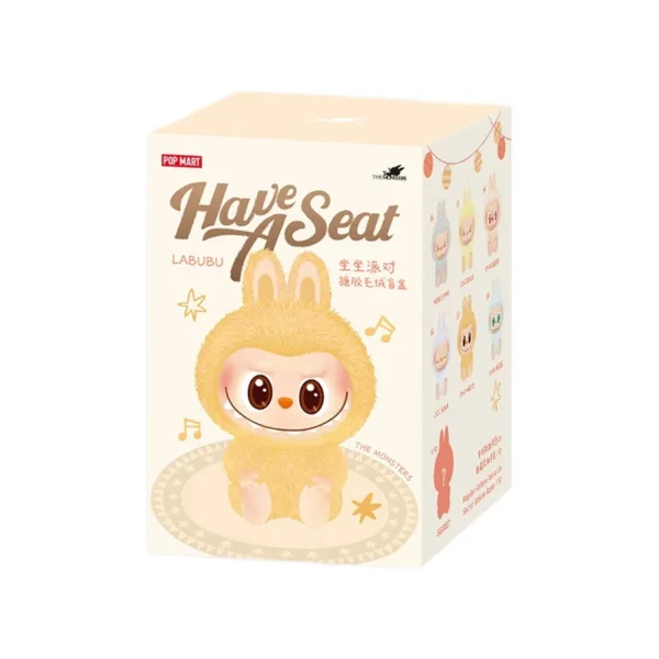 Authentic POPMART LaBuBu V2 Bubble Mart Sit Party Vinyl Plush Blind Box Gift Ornaments