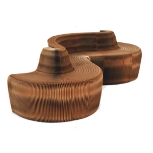 Callfeny Folding Honeycomb Paper Sofa Space Saving  Multiple Shapes 6 Seaters Kraft Paper Sofa