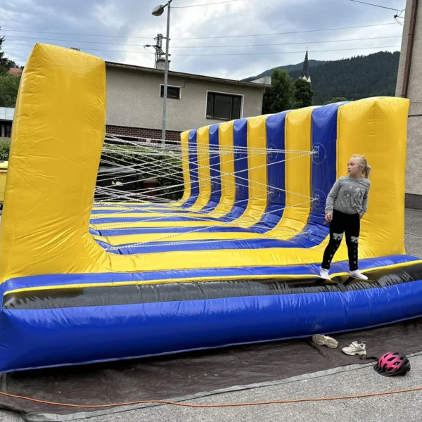 Popular Sale Outdoor Inflatable Funny Combo Obstacle Course Equipment Carnival Game Inflatable Interactive Bungee Maze for Kids