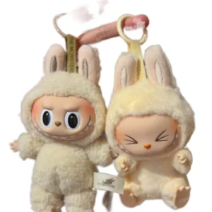 Original Real Popmart Labubu Figure Plush Toy Mystery Boxes the Monsters Vinyl Blind Box Doll Have a Seat Animation Derivatives