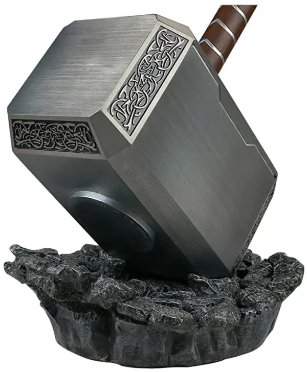 1:1 Real Size Pure Metal Made Thor Hammer 45cm Metal Alloy Thor Hammer Toy