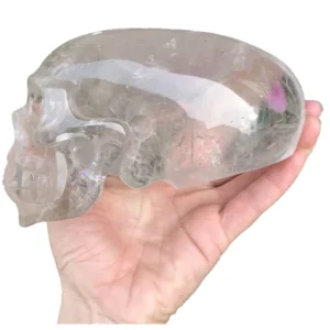 Hand Carving Crafts Crystal Sculpture Natural clear Crystal Maya Skulls Crystal Carving Skulls Craft