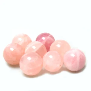 Wholesale Folk Craft Polished Rose Quartz Crystal Balls Sphere for Decoration