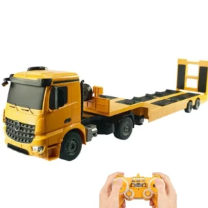 RC Truck Flatbed Semi-Trailer 1:20 2.4G Engineering Tractor Remote Control Construction Diecast Model Kids Electronics Toys