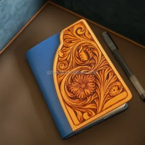 Snail Custom Handcraft Luxury Leather Notebook Handmade Cowhide Book Leather Gift