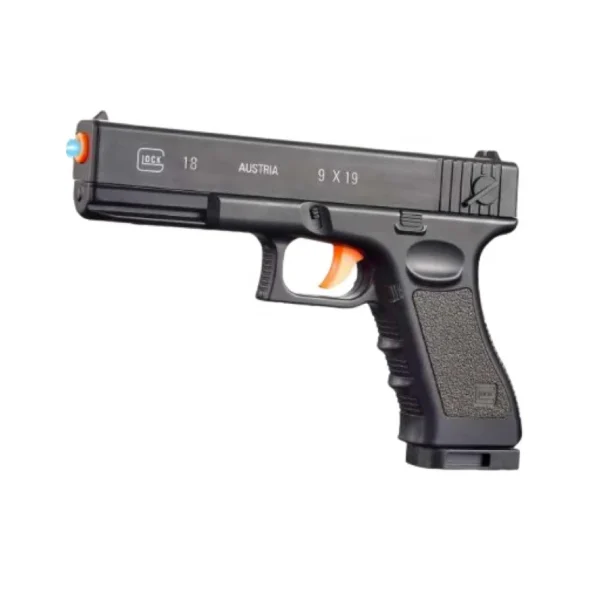 Hot Selling G18 SKD Blaster Nylon Toy Gun Pistol Electric Mag Prime Blowback Action Mountable Tactical Torch Pistola Hidrogel